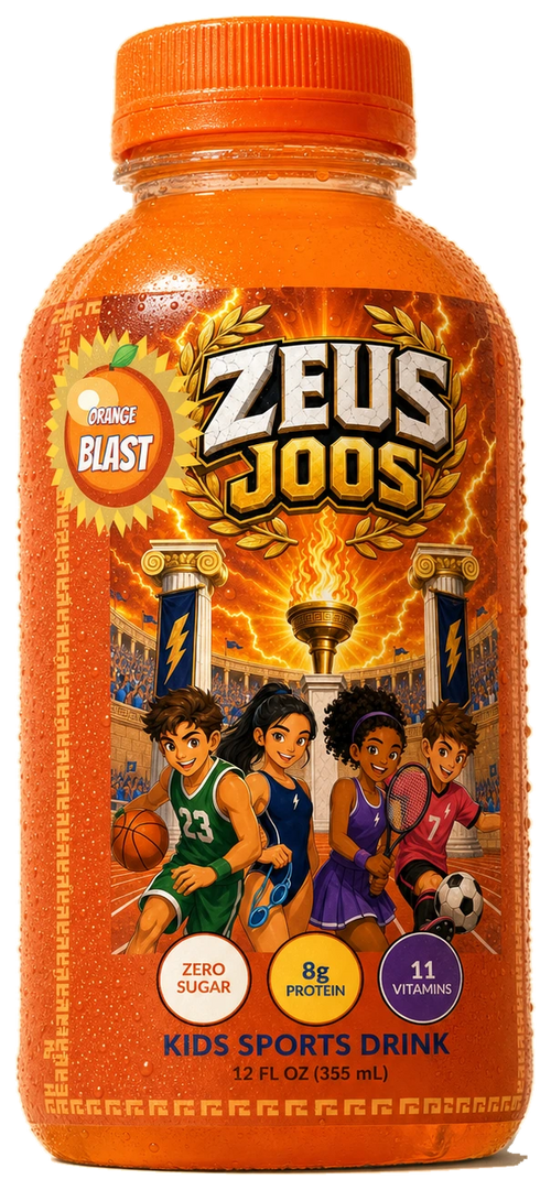 Zeus Joos Orange Blast sample bottle, illustrative render